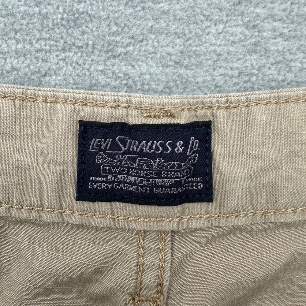 Levi's Cargo Shorts Mens 36 Tan Carrier Cargo Ripstop Multi-Pocket Outdoor - Picture 2 of 10